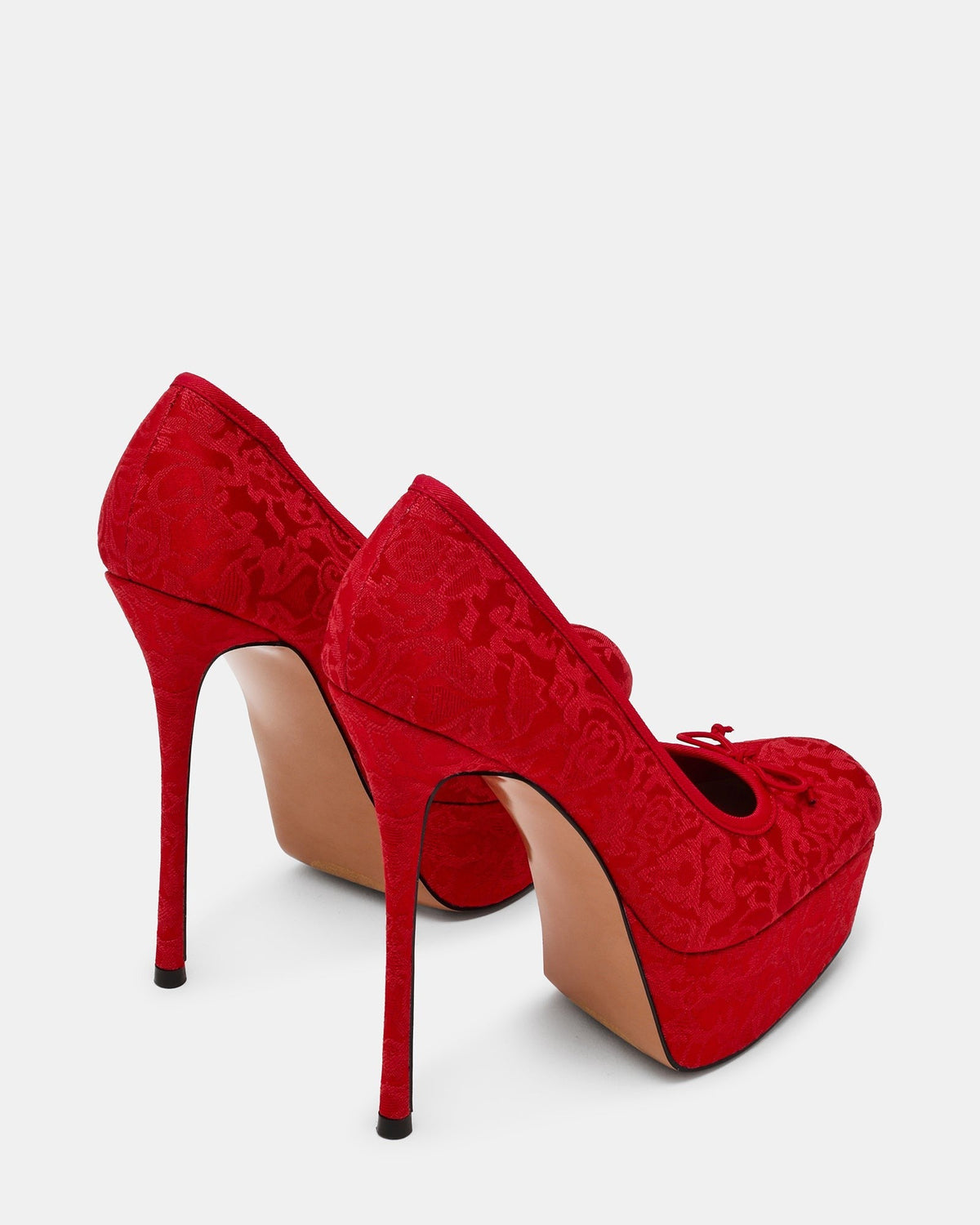 LYTHIA RED BROCADE