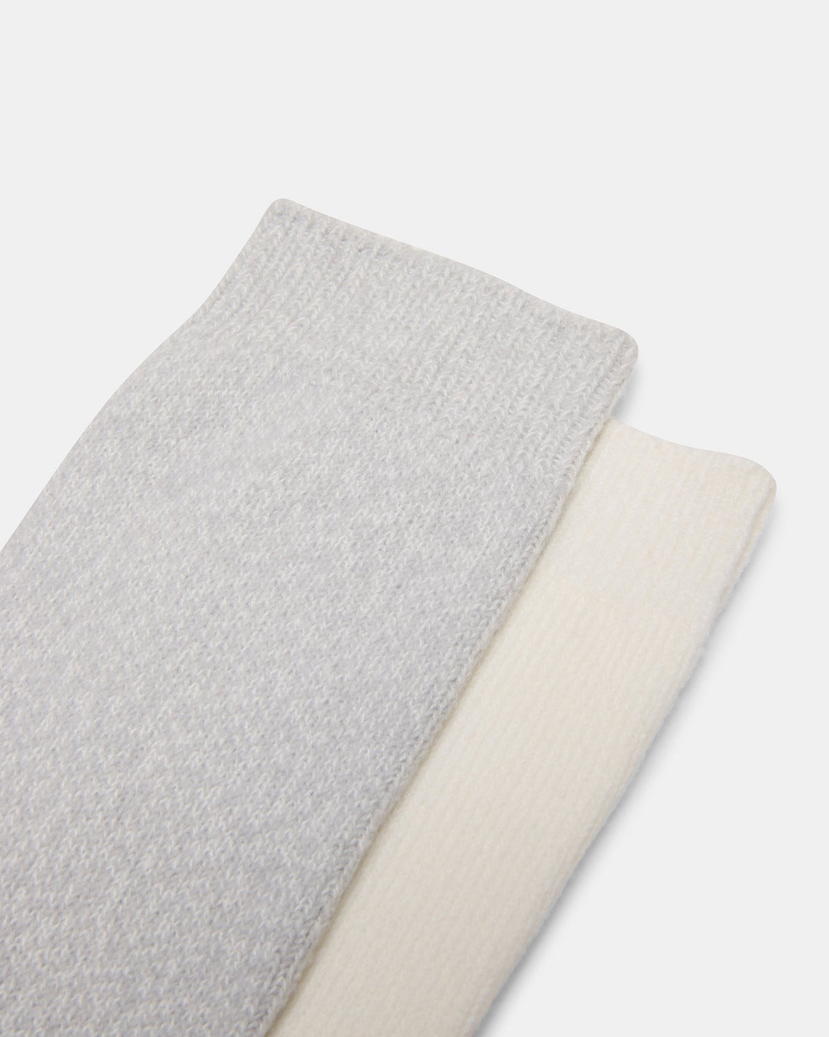 FALL 2 PACK MARLED KNEE HIGH SOCKS LIGHT GREY