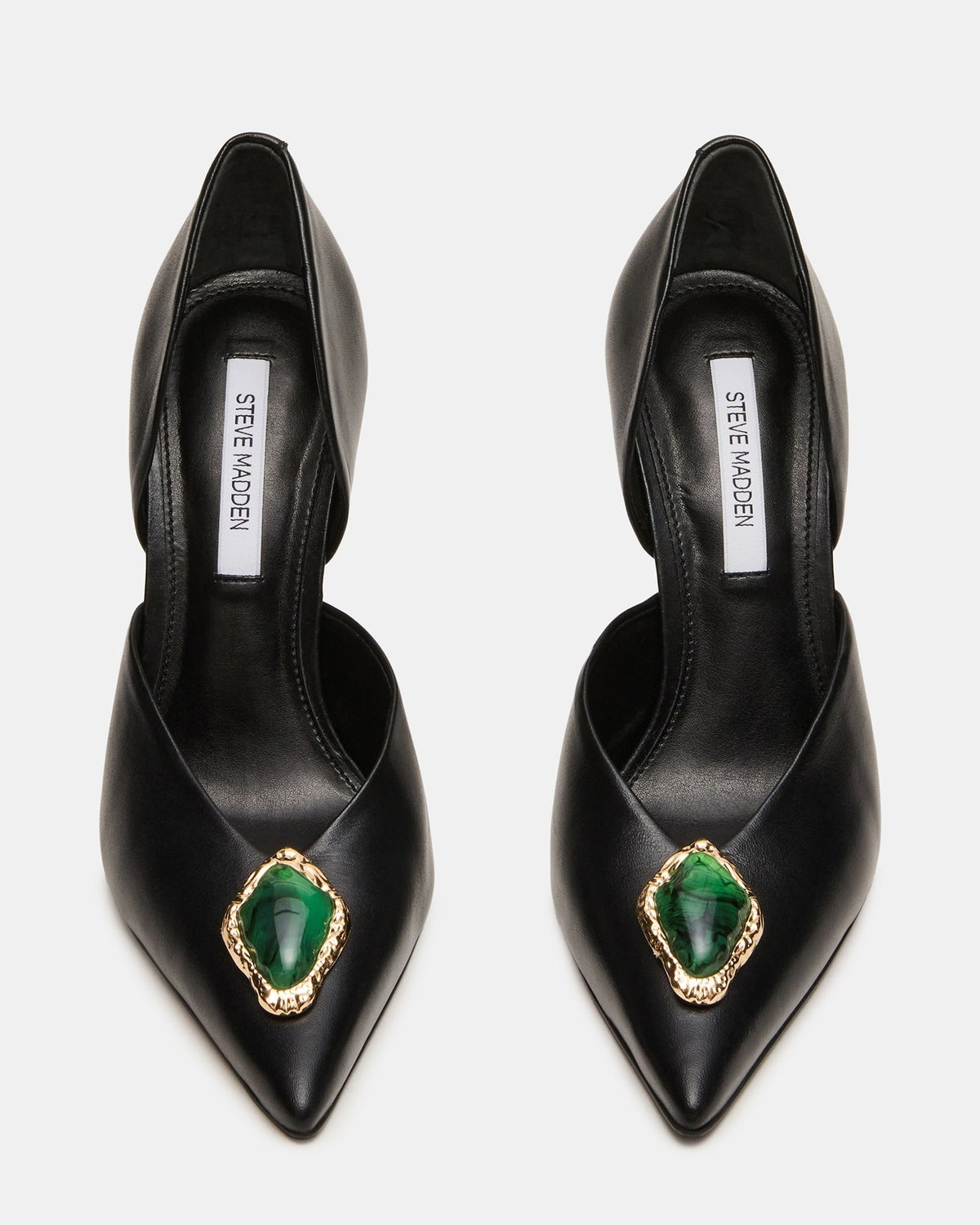 NYSA STONE BLACK LEATHER