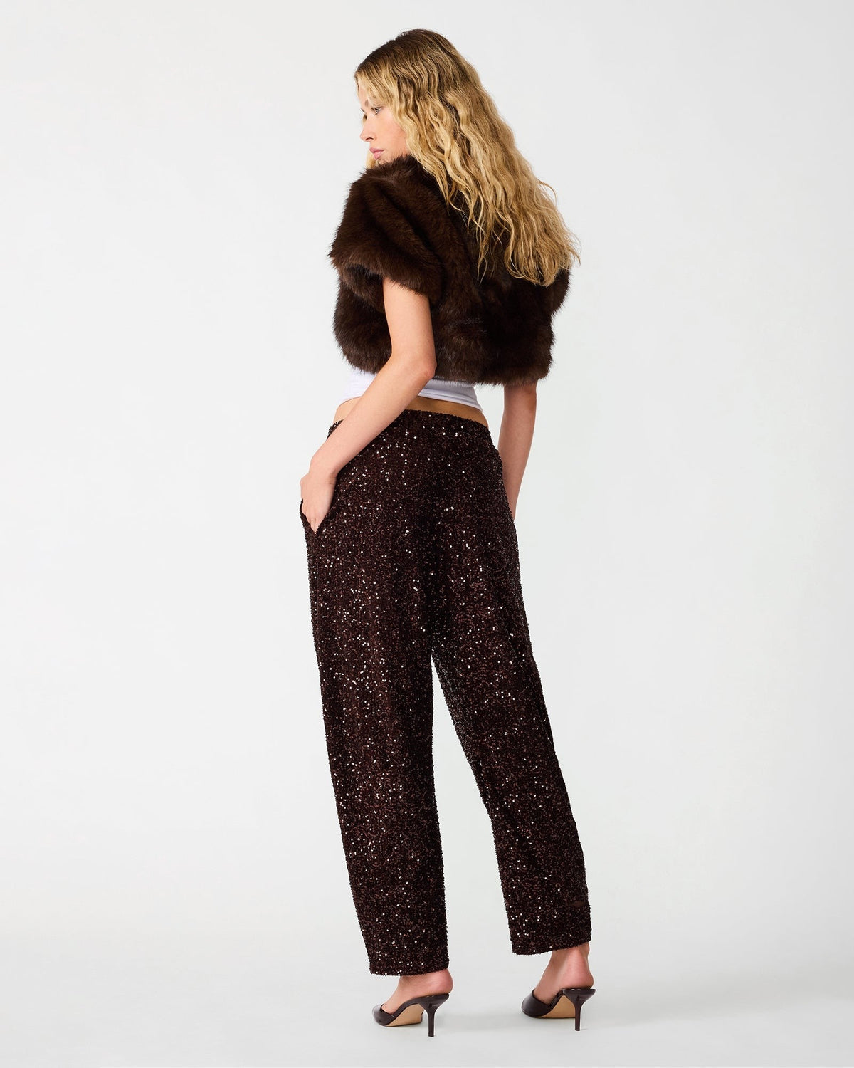 ARLET PANT DARK TOFFEE