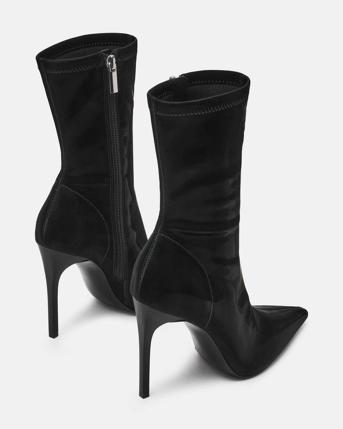 MACKENA BLACK TECHNO SATIN