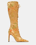 MAXINE CHAMPAGNE OLIVE BROCADE
