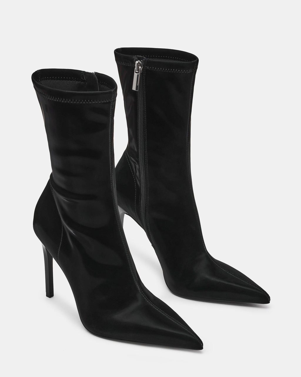 MACKENA BLACK TECHNO SATIN