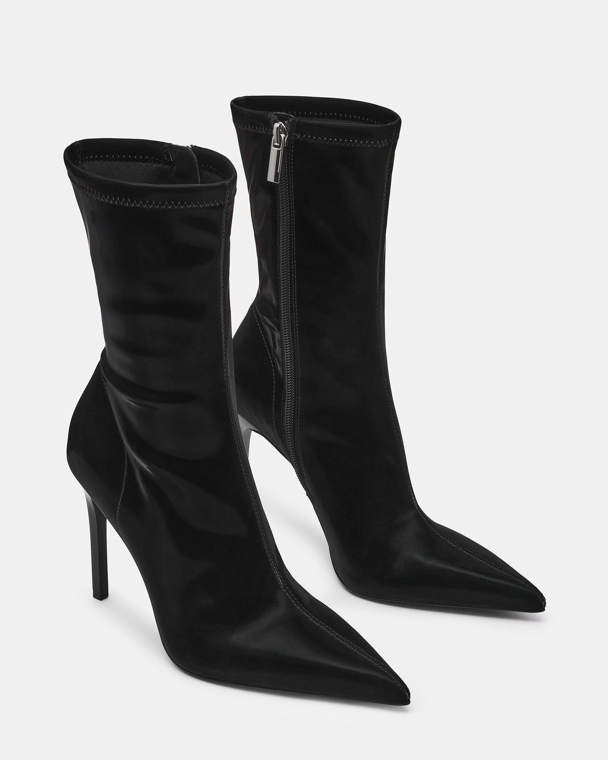 MACKENA BLACK TECHNO SATIN