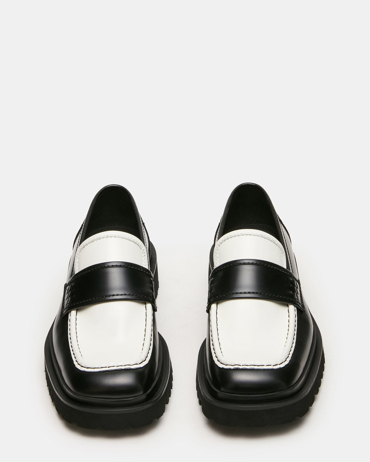 VINCENZO BLACK/WHITE LEATHER
